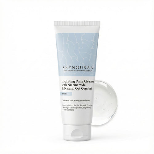Hydrating daily cleanser with niacinemide & natural oat comfort