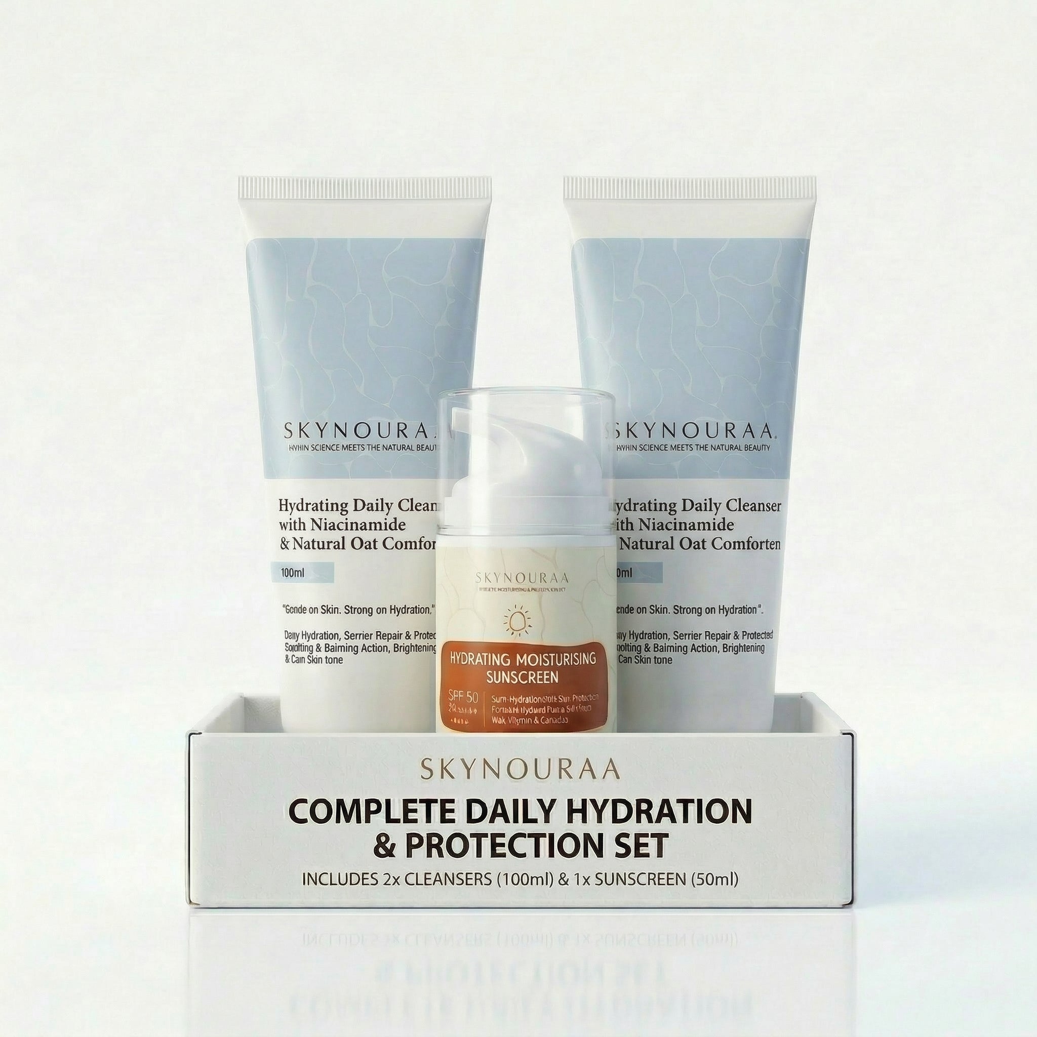 Value Saver Combo 💧 (2 Cleanser + 1 Sunscreen) – Extra Discount Pack | Limited Time Offer 💥