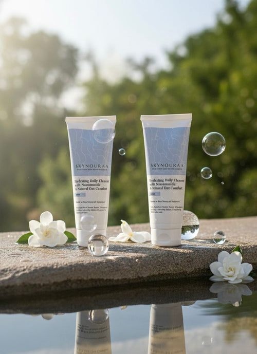 Skynouraa Hydrating Daily Cleanser | Niacinamide, Oat Extract & Ceramide Face Wash | Gentle, Non-Drying & Hydrating Formula | For All Skin Types Combo pack