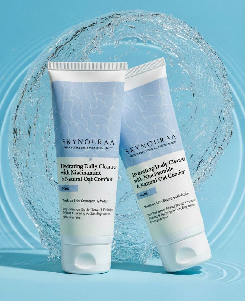 Hydrating daily cleanser with niacinemide & natural oat comfort Combo pack